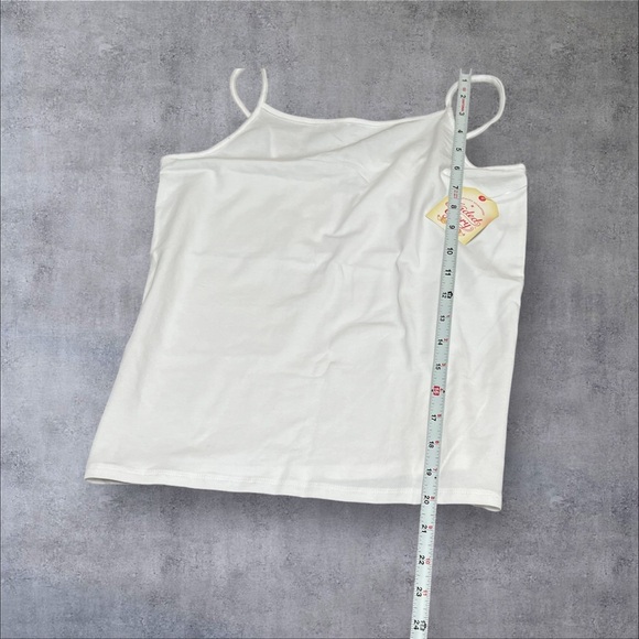 🟢5/$25 Lot/2 Faded Glory White Camisole Tank Top Spaghetti Strap - Picture 4 of 7
